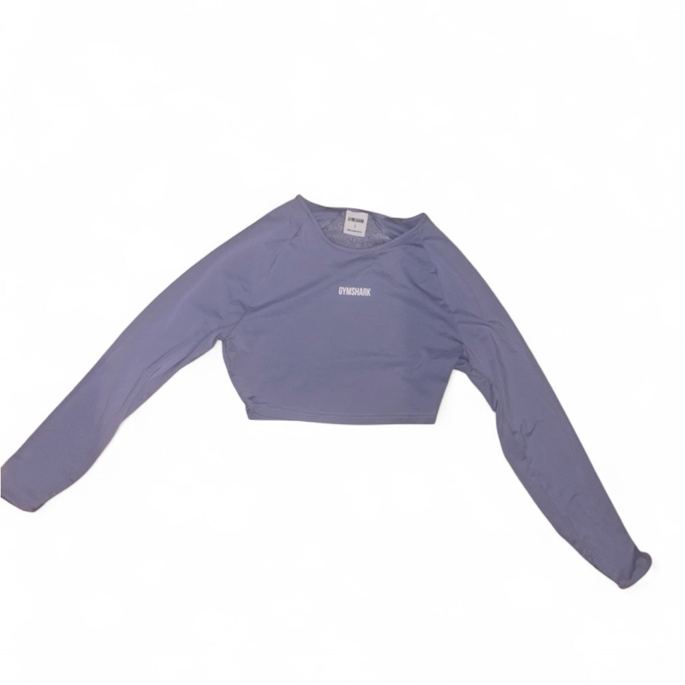 Gymshark Women's Lavender Long Sleeve Crop Top
